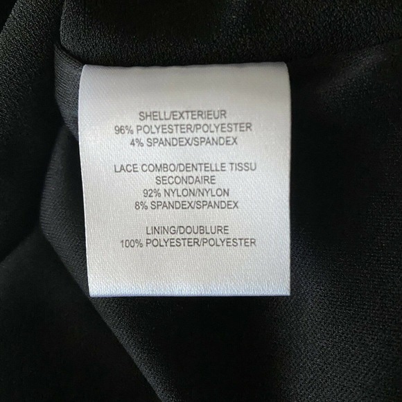 Mark +James Badgley Mischka Sheath Little Black Dress 3/4 Sleeve Tulip l… - Picture 4 of 4